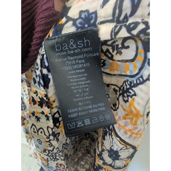 Ba&Sh Benja Paisley Print Maxi Dress Small - Picture 4 of 6